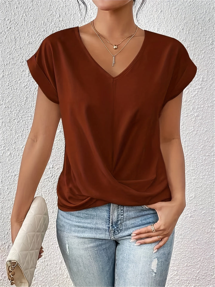 Celeste™ | Elegant V-Neck T-Shirt