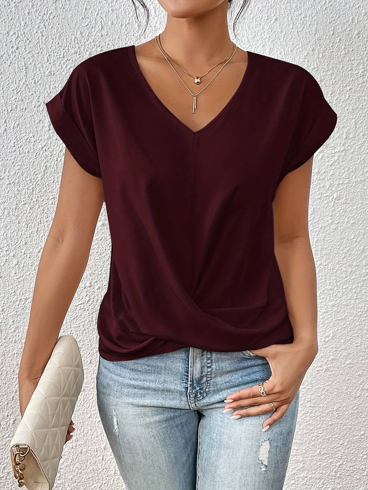 Celeste™ | Elegant V-Neck T-Shirt